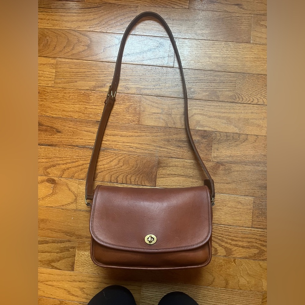 Coach Brown Leather Crossbody Bag - Picture 2 of 12